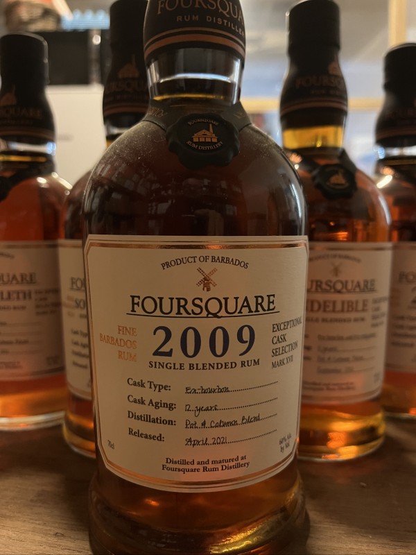 Rhum Foursquare 2009  exceptionnel cask selection 60°