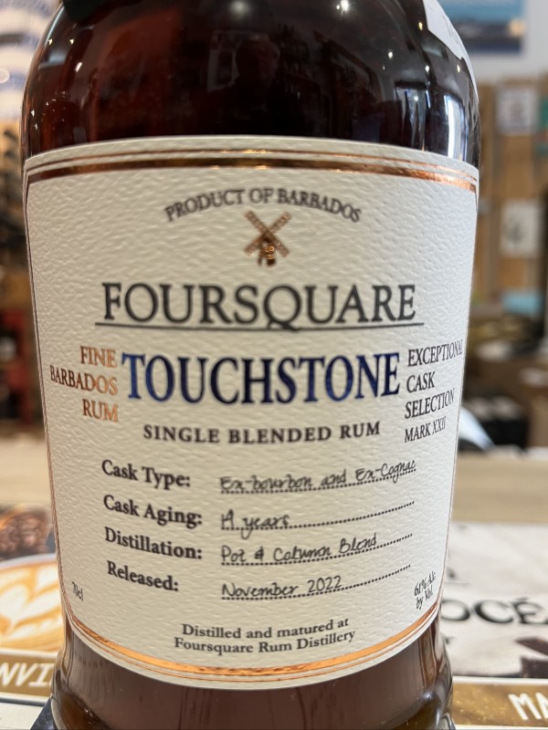 Rum Foursquare touchstone 14 years exceptional cask selection 61°