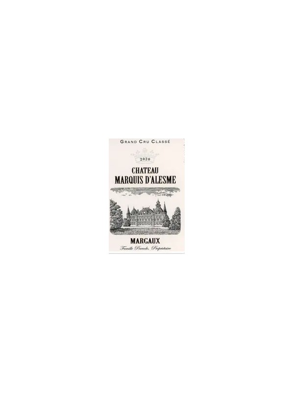 Chateau Marquis d'Alesme Becker 2020  demi bouteille 37.5 cl