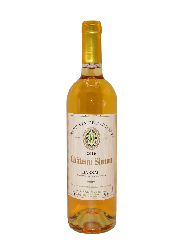Chateau Simon Barsac 2010 Grand Vin de Sauternes